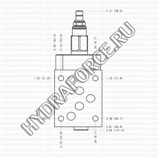Предохранительный клапан из P в T модульный RDDA, RPEC (Sun Hydraulics, США) Cetop 5, Ду=10 мм, 95 л/мин